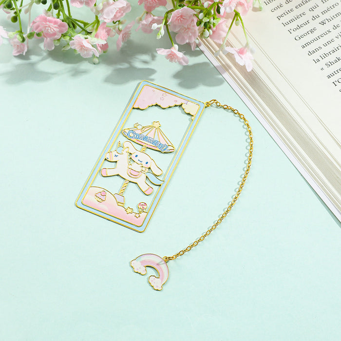 Wholesale Hollow Metal Creative Cute Cartoon Reading Bookmark