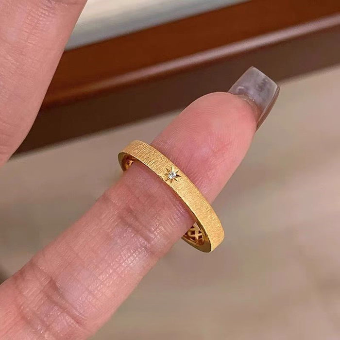 Wholesale Light luxury index finger ring, square diamond ring, versatile layering, temperament, open mouth ring wholesale