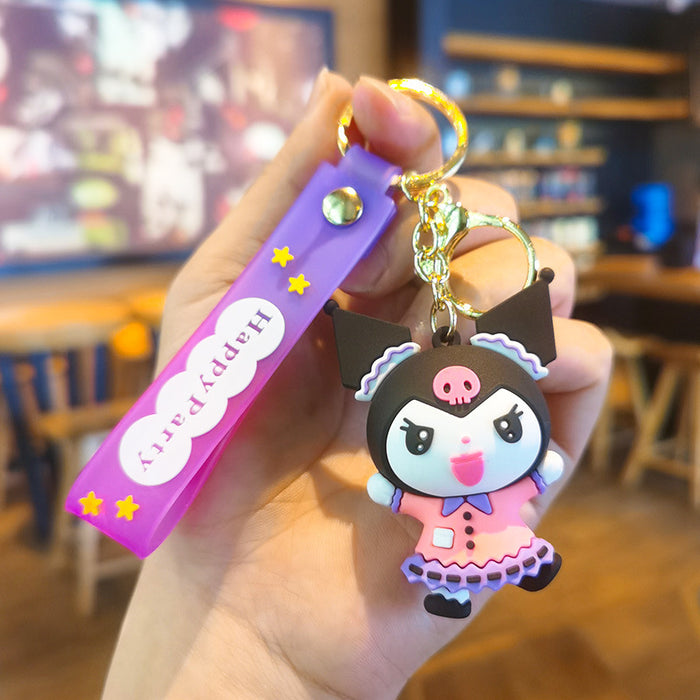 Wholesale Cartoon Silicone Doll Keychain JDC-KC-Tingm284