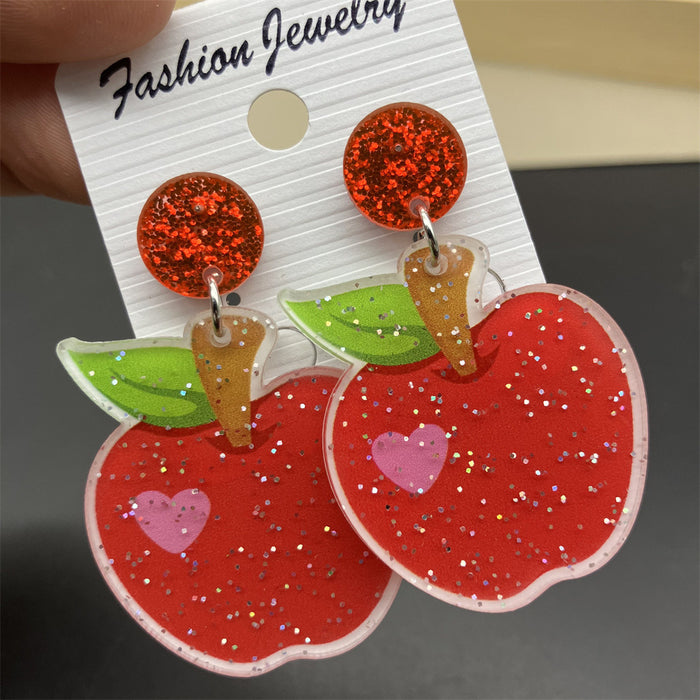 Wholesale Fruit Acrylic Earrings Fashion Accessory Gift Boutique