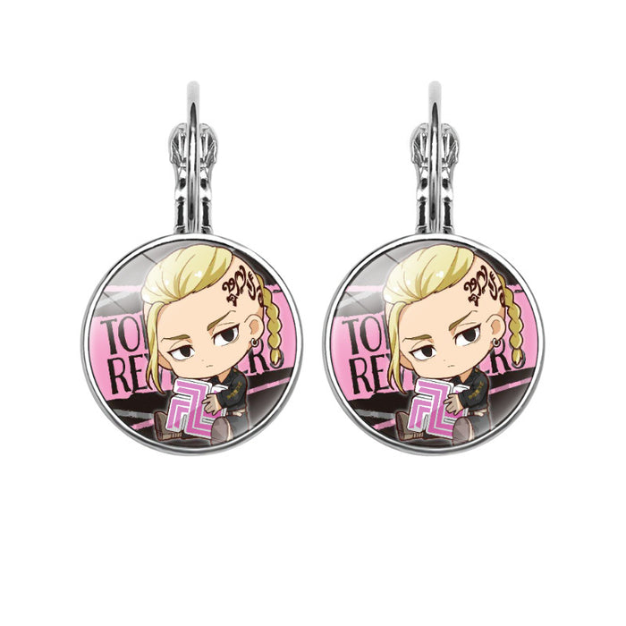 Wholesale Avengers Time Gem French earrings anime peripheral jewelry