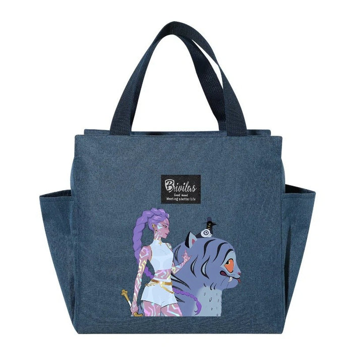 Wholesale Cute Cartoon Insulated Lunch Bag for Hot and Cold Handbags