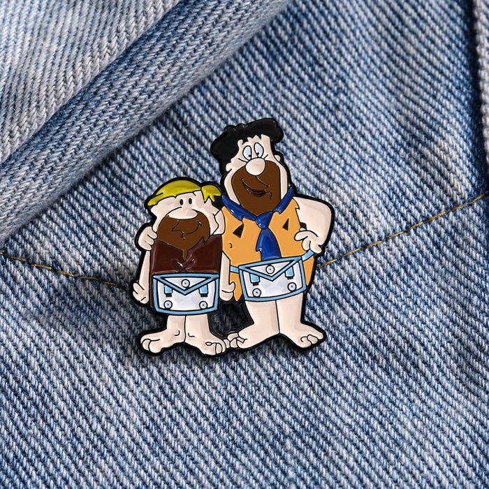 Wholesale Badge metal environmentally friendly zinc alloy personality cute oil drop brooch accessories coat decoration