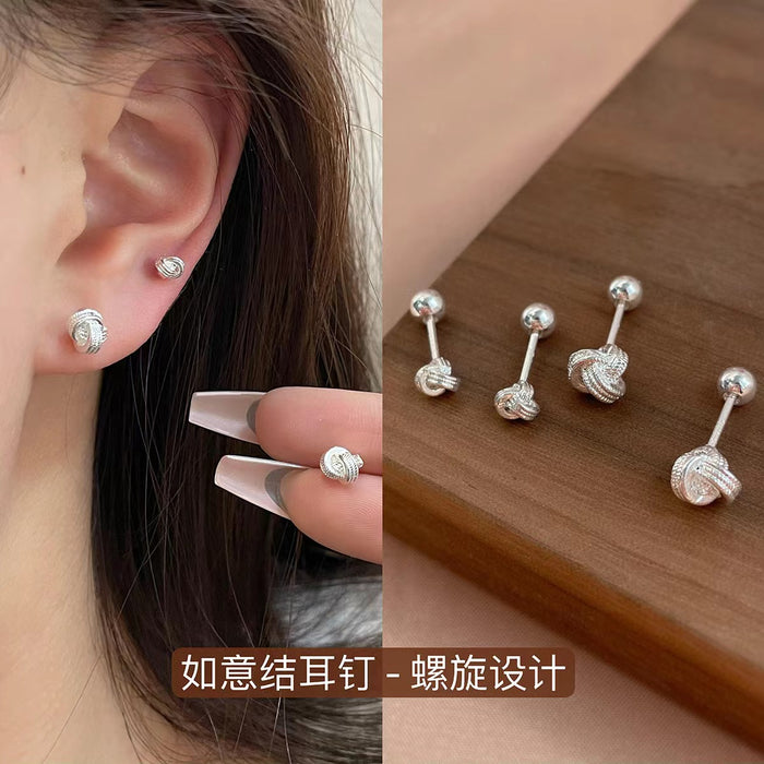 Wholesale Ear Stud Ear Stud-free Spiral Ear Bone Stud Female Distinctive Simple Ear Pole Earrings