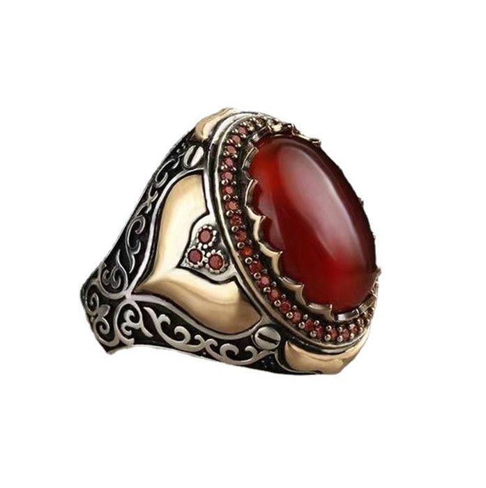 Wholesale Fashion Stylish Winding Agate Stone Ring