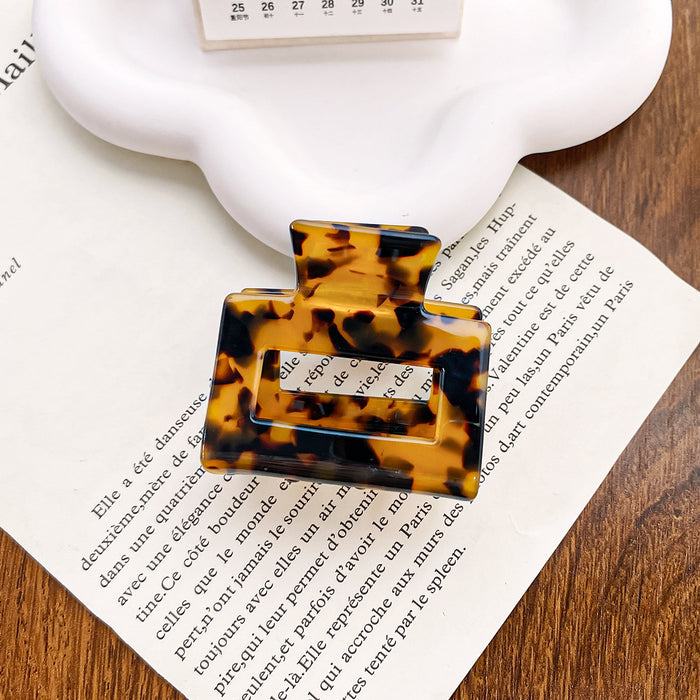 Wholesale Handmade Acetate Medium Hair Claw Square Design for Women Everyday Styling