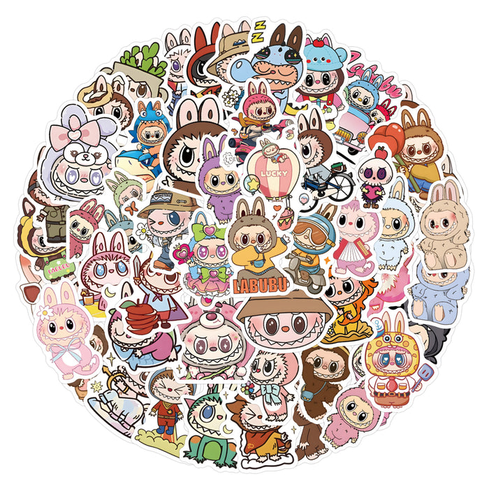 Wholesale 55/ 110PCS Cartoon Anime Sticker Cards for Mobile Phones and Water Bottle Decoration Waterproof Stickers