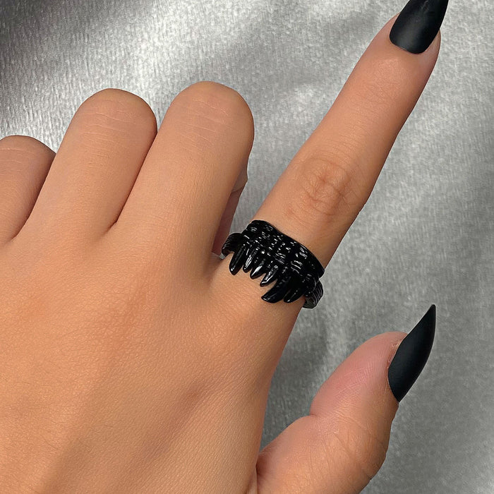 Wholesale Fangs Ring Alloy Open Animal Ring Internet Celebrity Trendy