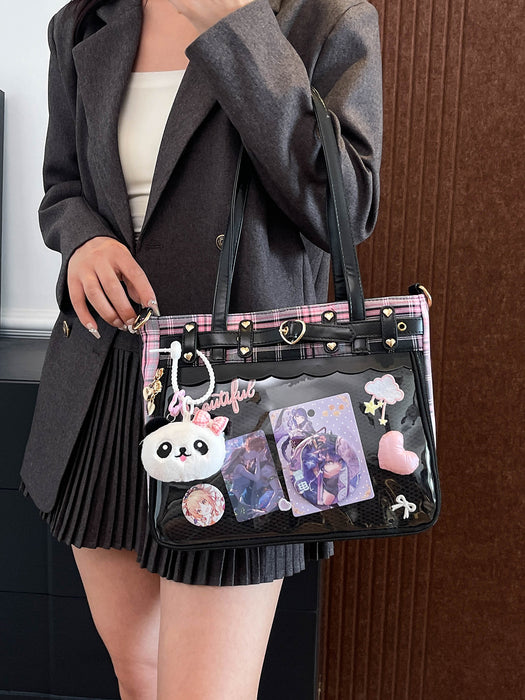 Wholesale Checkered crossbody bag,  cute shoulder bag,  large capacity tote bag