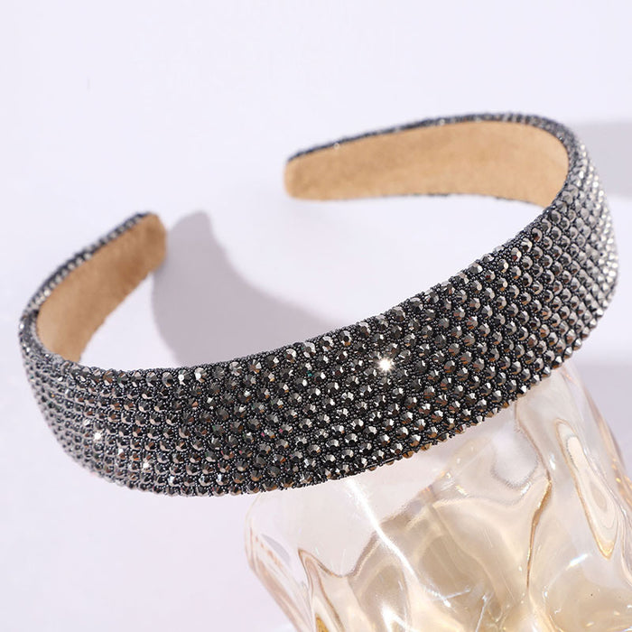 Wholesale Women' s fashionable and versatile diamond headband dopamine color headband