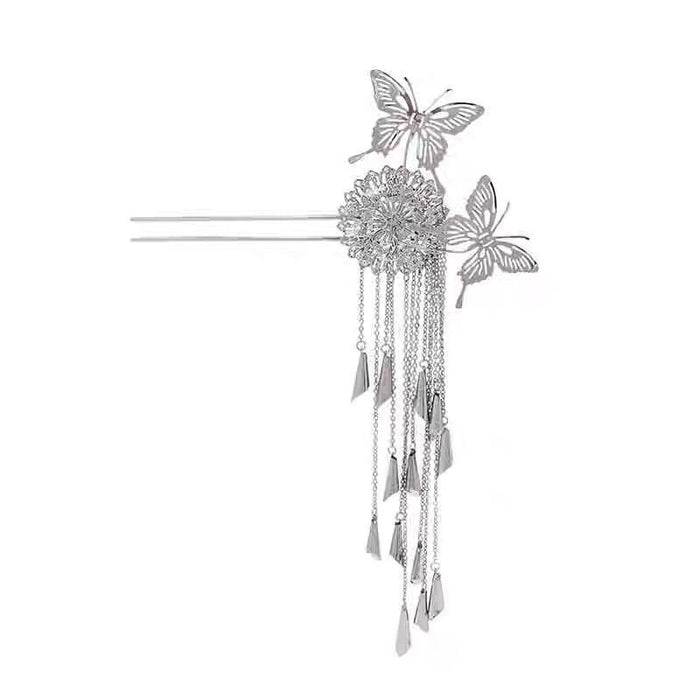 Wholesale Butterfly Hairpin, Metal Fork Hairpin, Headpiece, Hairpin, tassel