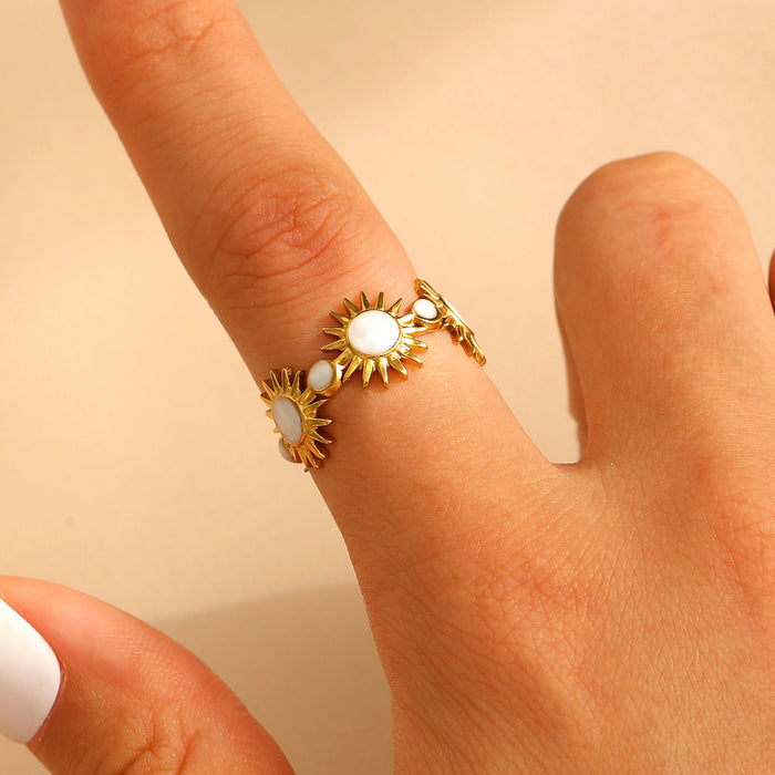 Wholesale stainless steel open design niche simple Rings