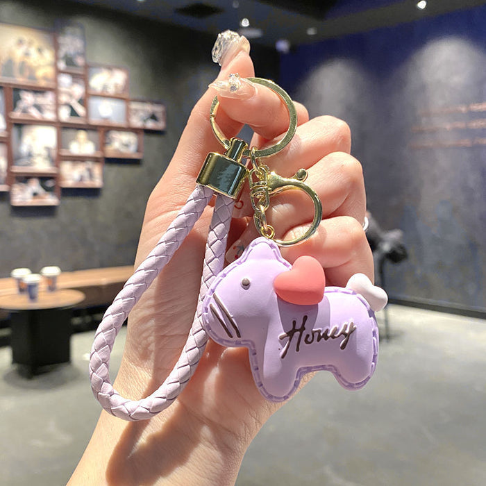 Wholesale Metal Rainbow Unicorn Pony Keychain Stylish Bag Charm For Students Great Gift For Everyday Use