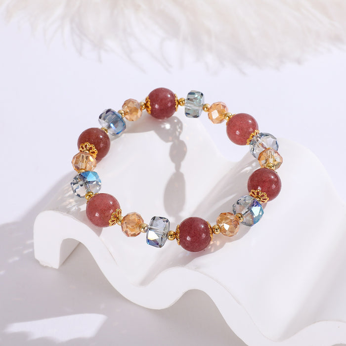 Wholesale Colorful flower bracelet, fashionable and versatile, natural