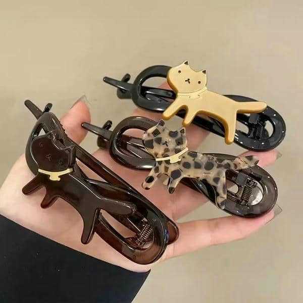 Wholesale Cute Cat Hair Clip Popular Clip Cat High-End Seamless Back of the Head