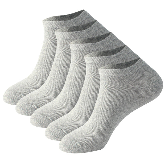 Wholesale Extra Large Ship Socks Thin Solid Color Short Socks Sweat Absorbing Cotton Socks