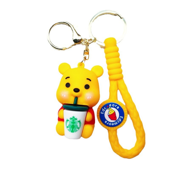 Wholesale Cute cartoon dessert-themed bear keychains