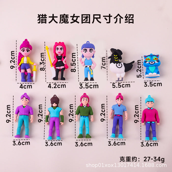 Wholesale K-POP keychain PVC soft plastic doll anime pendant