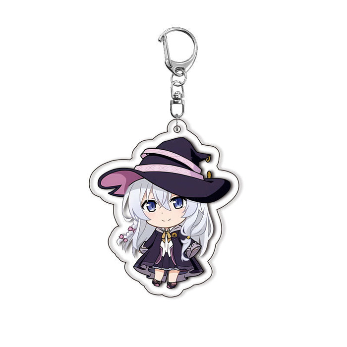 Wholesale Witch acrylic keychain animation surrounding campus creative jewelry pendant