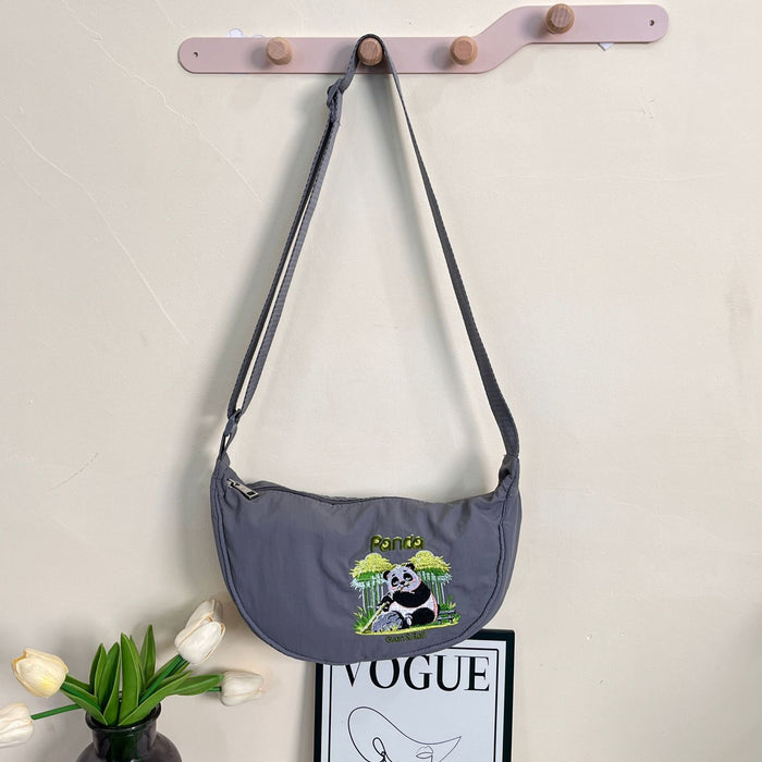 Wholesale New embroidered dumpling bag, lightweight small shoulder bag, lightweight, simple, fashionable, versatile, single shoulder crossbody bag