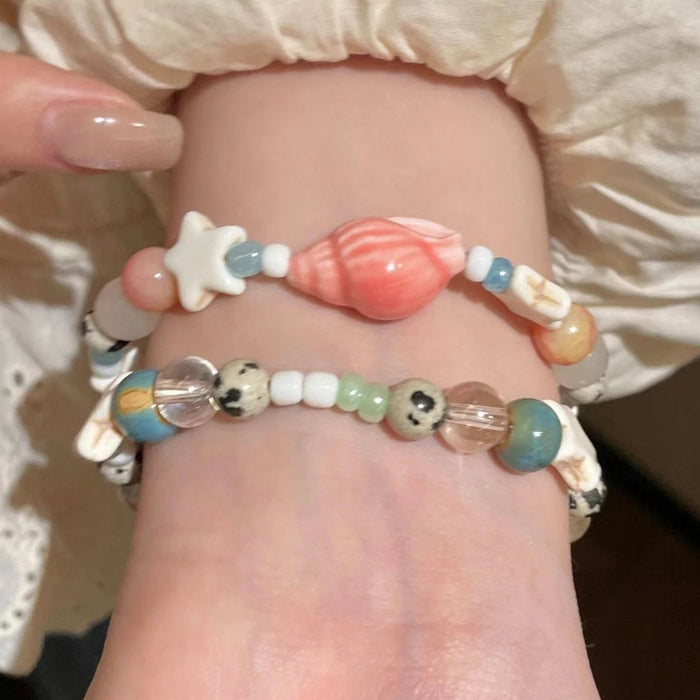 Wholesale Glass bead bracelet for women, light luxury, niche, exquisite bracelet accessories