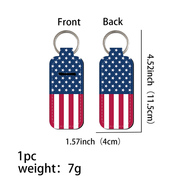 Wholesale Flag Pattern Keychains