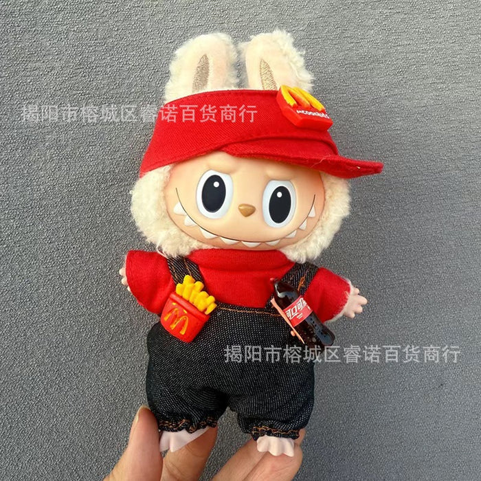 Wholesale Wearable Baby Clothes 17cm Doll Cute  Suit Skirt Plush Clothes