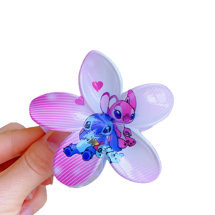 Wholesale Cute cartoon plastic egg flower shaped hair clips