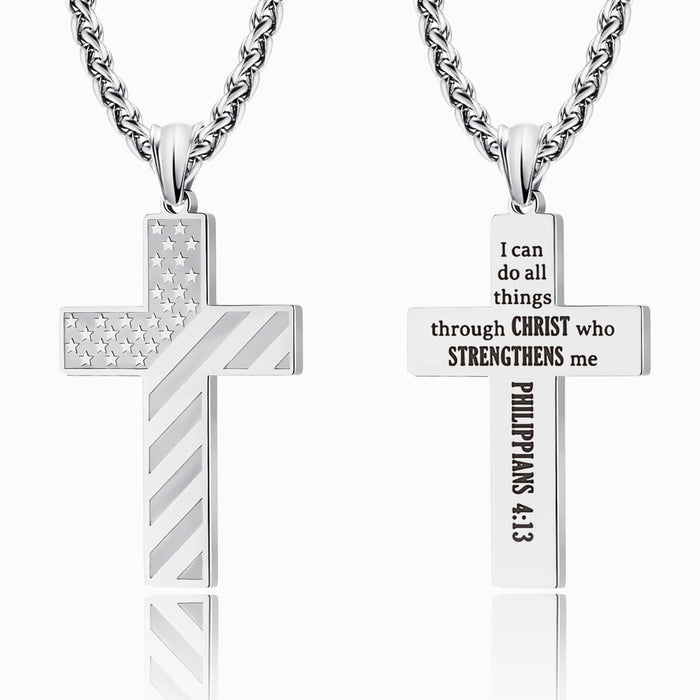 Wholesale Cross Necklace Pendant Men's Stainless Steel Necklace