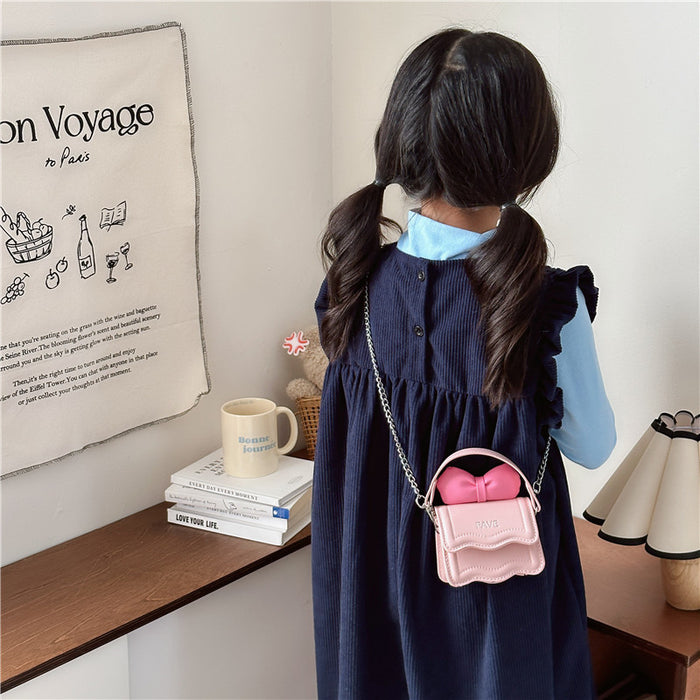 Wholesale Girl's Bag Children's Crossbody Bag Cute Bow Girl's Shoulder Bag  Coin Purse