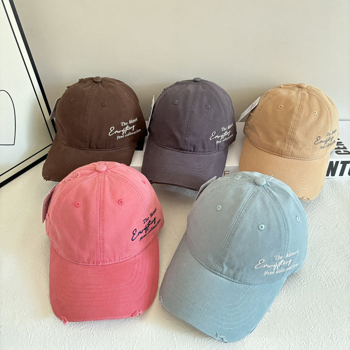 Wholesale New side letter quick drying baseball cap, sun shading and breathable outdoor hiking duckbill cap, casual cap