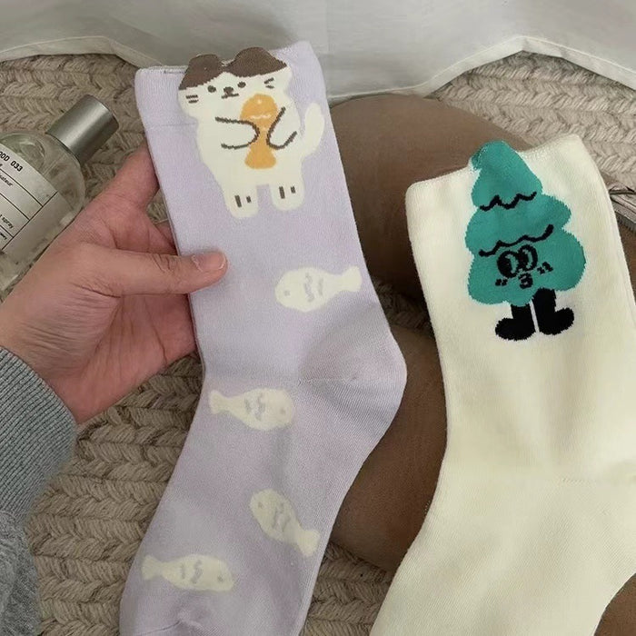 Wholesale Socks, mid length socks, pure cotton stockings