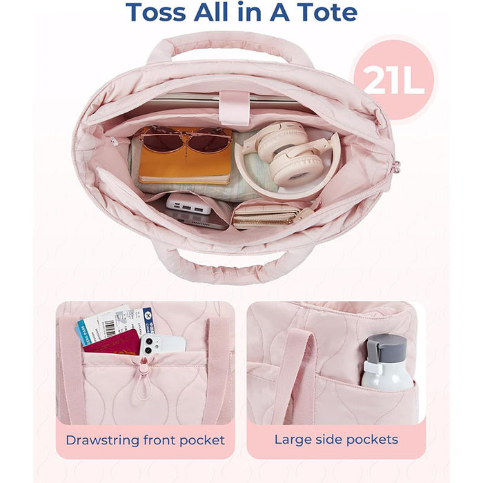 Wholesale Down Tote Quilted Travel Handbag Large Capacity Waterproof Lightweight Travel Bag