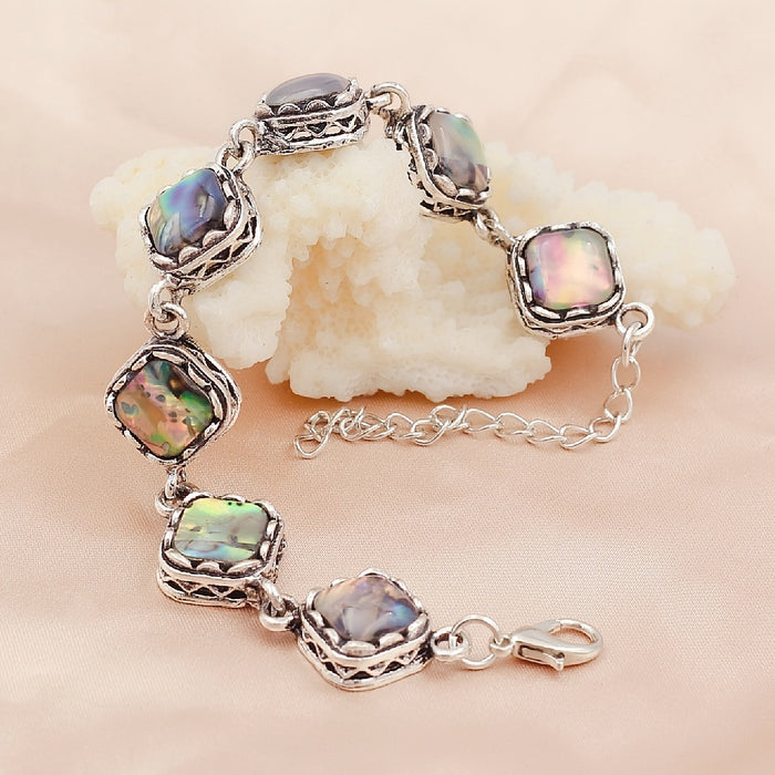 Wholesale Vintage Rainbow Shell Bracelet Fashion Jewelry Accessory MOQ≥2