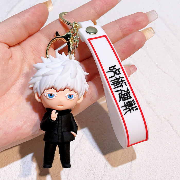 Wholesale Cartoon Silicone Doll Keychain JDC-KC-QiChao048