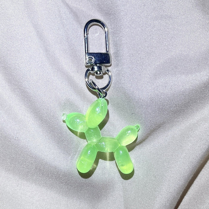 Wholesale Laser luminous ball dog key chain