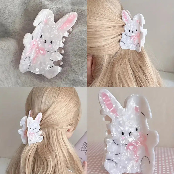 Wholesale Rabbit Hair Claw Clip Cute Cartoon Design Fashion Hair Accessory