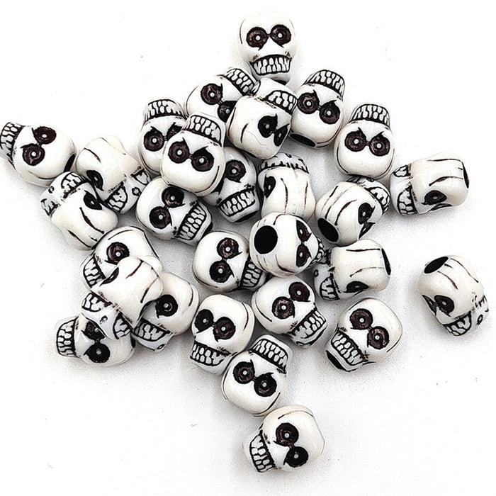 Wholesale Acrylic Skull Loose Beads – DIY Phone Keychain Car Charms