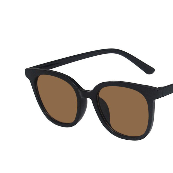 Wholesale Sunglasses PC Square Small Frame Brown MOQ≥2 JDC-SG-YuX003
