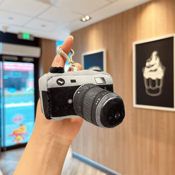 Wholesale Camera Plush Pendant Birthday Gift Keychain Plush Toy