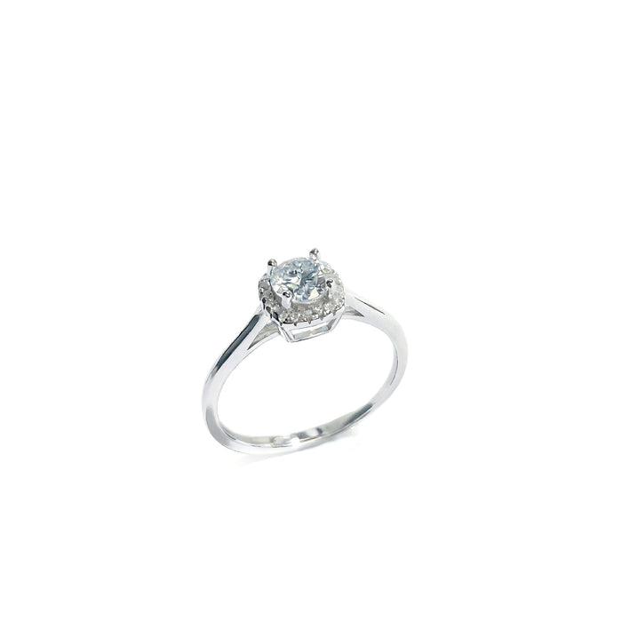 Wholesale 925 Silver Moissanite Ring Adjustable Open Design Stylish Women' s Jewelry Accessory