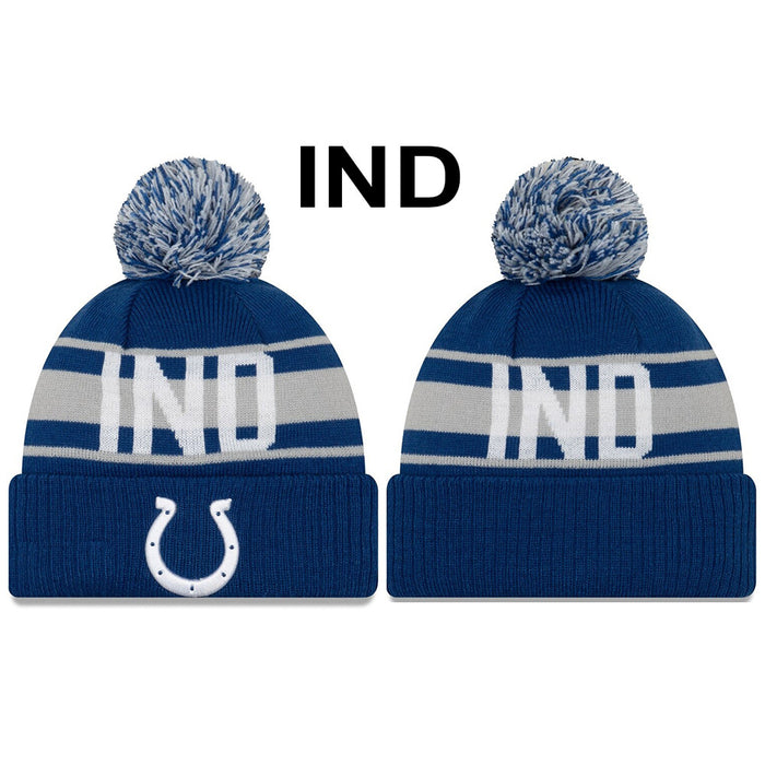 Wholesale 20pcs Wool Hat Winter Warm Wool Hat Turn-up  Embroidered Letters Rugby Hat