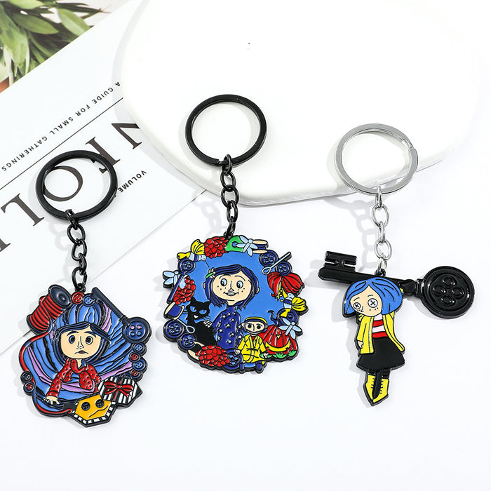 Wholesale Cartoon Anime Metal Keychain JDC-KC-BS023