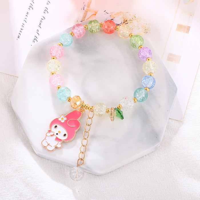 Wholesale Children' s popcorn bracelet beaded bracelet crystal cute cartoon