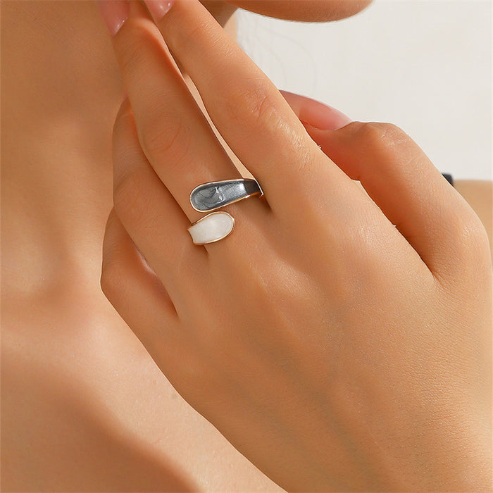 Wholesale Iron Alloy Electroplated Geometric Open Adjustable Ring MOQ≥2