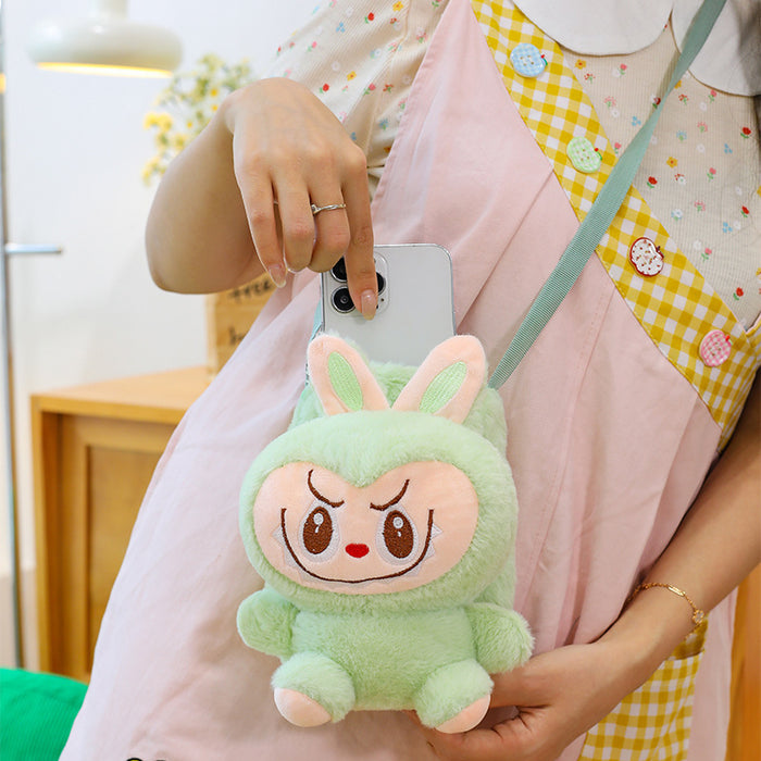 Wholesale Rabbit  Doll Mobile Phone Bag Stuffed Cartoon Bag Girls Cross-Border Gift Messenger Bag