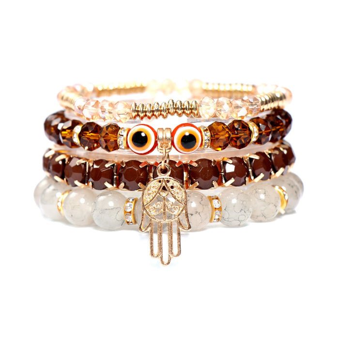 Wholesale Bohemian Evil Eye Palm Multilayer Bracelet JDC-BT-NHong015