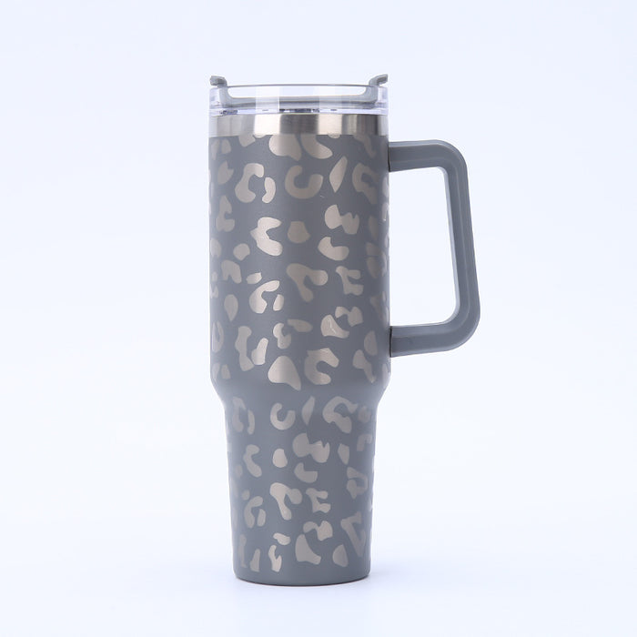Wholesale Stainless Steel Tumbler Double-layer Straw Thermos Cup with Handle JDC-CUP-JiePai003