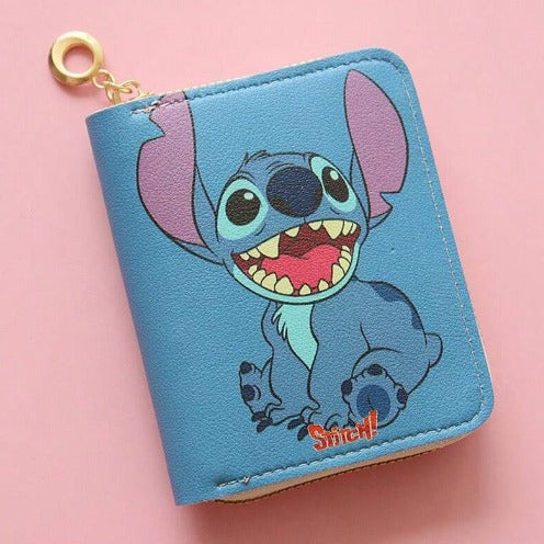 Wholesale New Fashion Wallet Short Zipper Printing Student Cartoon Mini Wallet Coin Purse Card Holder JDC-WT-QT007