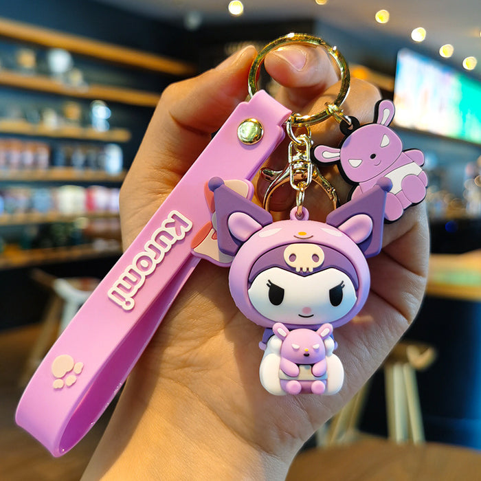 Wholesale Cartoon Silicone Doll Keychain JDC-KC-Tingm286